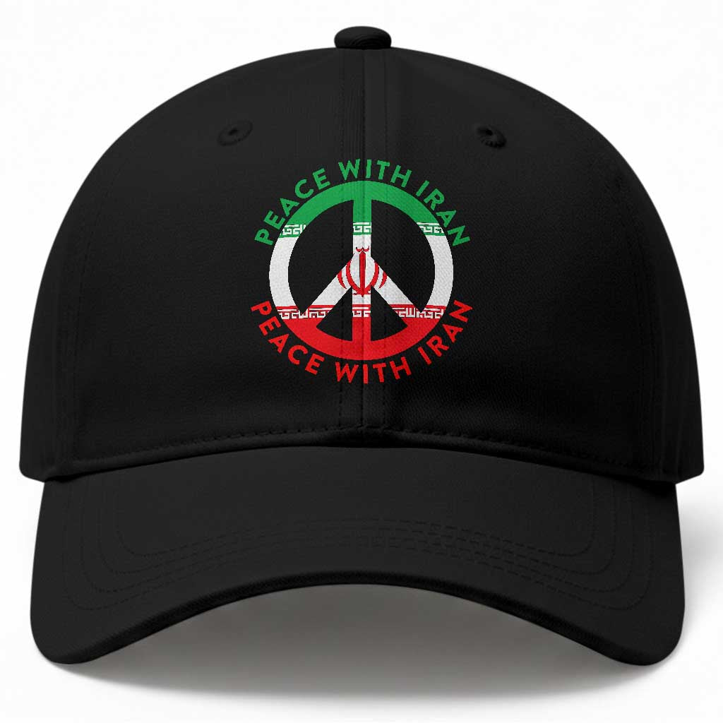 Peace With Iran Baseball Cap Not War In Middle East TS12 Print Your Wear