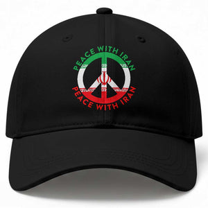 Peace With Iran Baseball Cap Not War In Middle East TS12 Print Your Wear