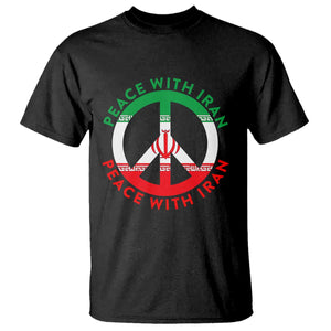 Peace With Iran T Shirt Not War In Middle East TS12 Black Print Your Wear