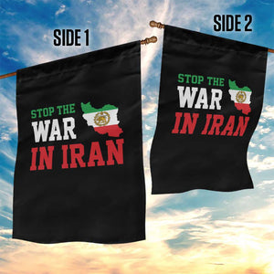 Stop The War In Iran Garden Flag Iran Freedom Protest TS12 Print Your Wear
