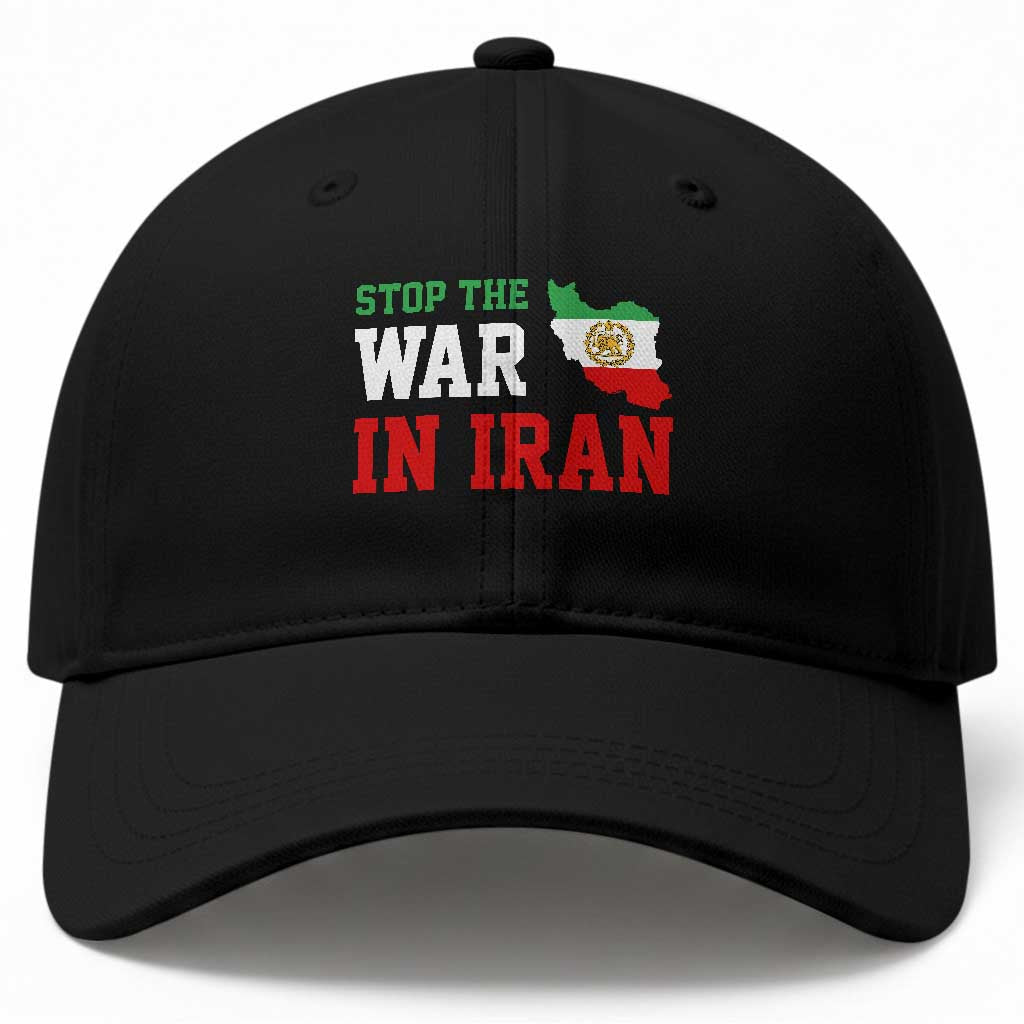 Stop The War In Iran Baseball Cap Iran Freedom Protest TS12 Print Your Wear