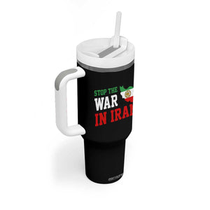 Stop The War In Iran Tumbler With Handle Iran Freedom Protest TS12 Print Your Wear