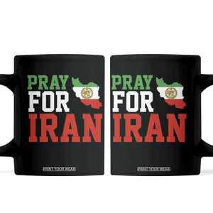 Pray For Iran Coffee Mug Anti War Protest Apparel Gift TS12 Black Print Your Wear