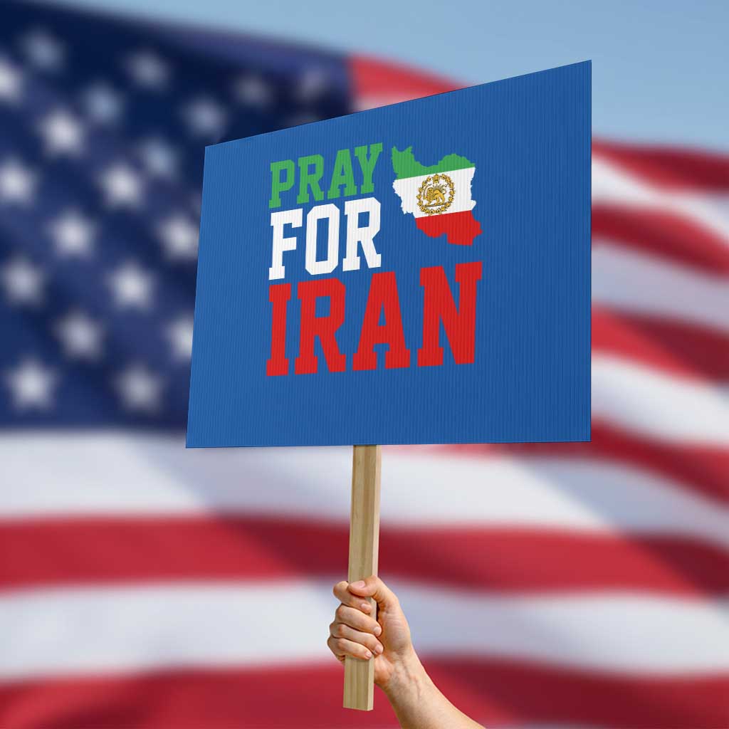 Pray For Iran Protest Sign Anti War Protest Apparel Gift TS12 Horizontal 18