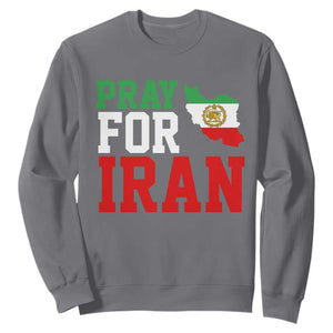 Pray For Iran Sweatshirt Anti War Protest Apparel Gift TS12 Charcoal Print Your Wear