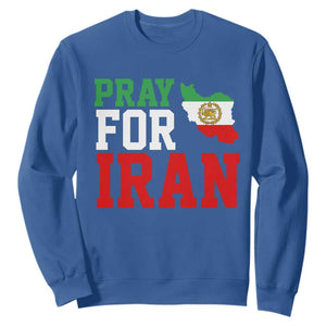 Pray For Iran Sweatshirt Anti War Protest Apparel Gift TS12 Royal Blue Print Your Wear