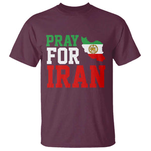 Pray For Iran T Shirt Anti War Protest Apparel Gift TS12 Maroon Print Your Wear