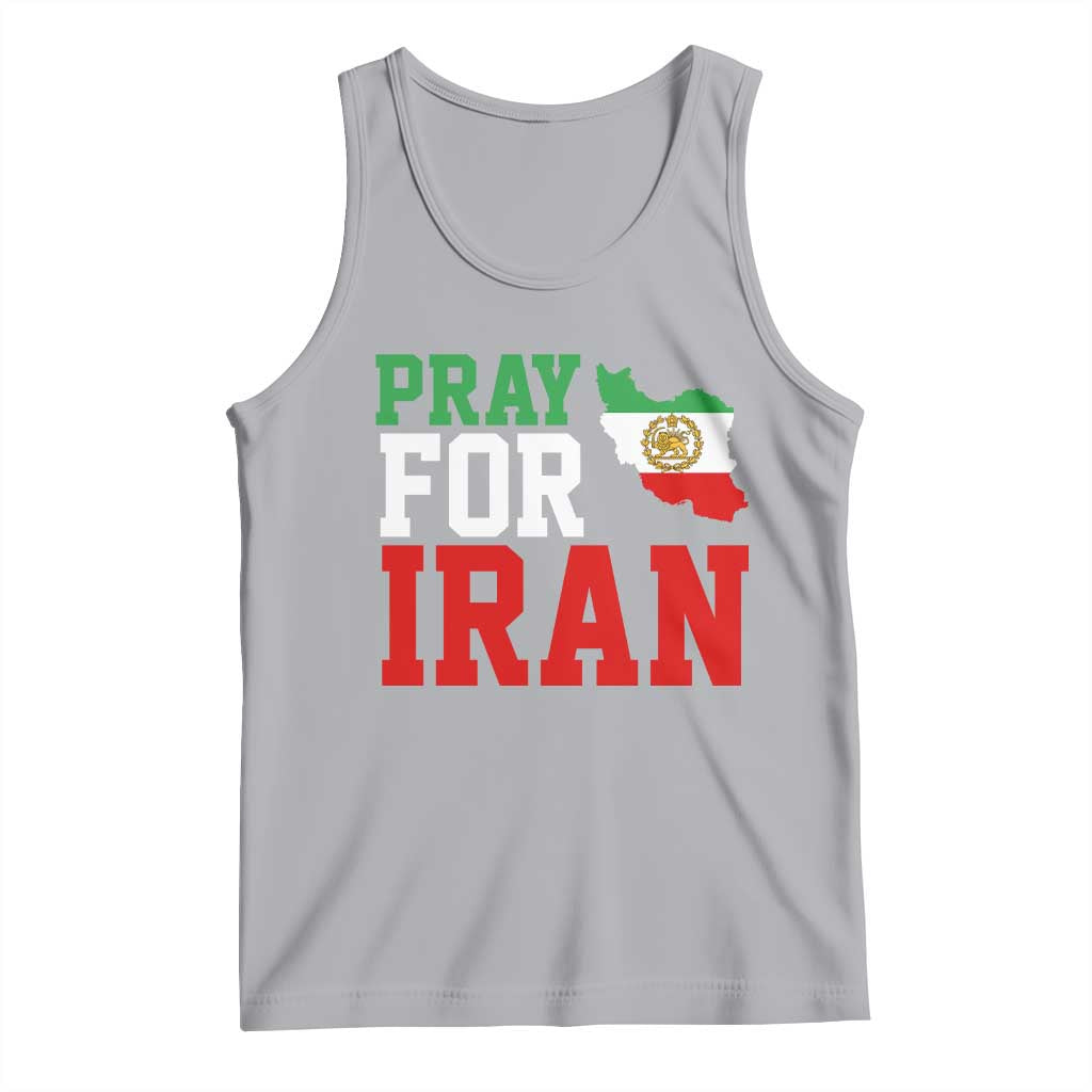 Pray For Iran Tank Top Anti War Protest Apparel Gift TS12 Athletic Heather Print Your Wear