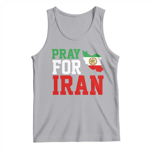 Pray For Iran Tank Top Anti War Protest Apparel Gift TS12 Athletic Heather Print Your Wear