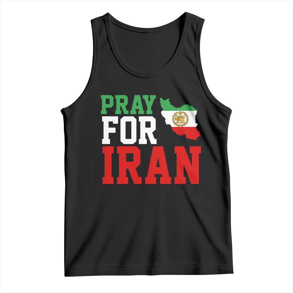Pray For Iran Tank Top Anti War Protest Apparel Gift TS12 Black Print Your Wear