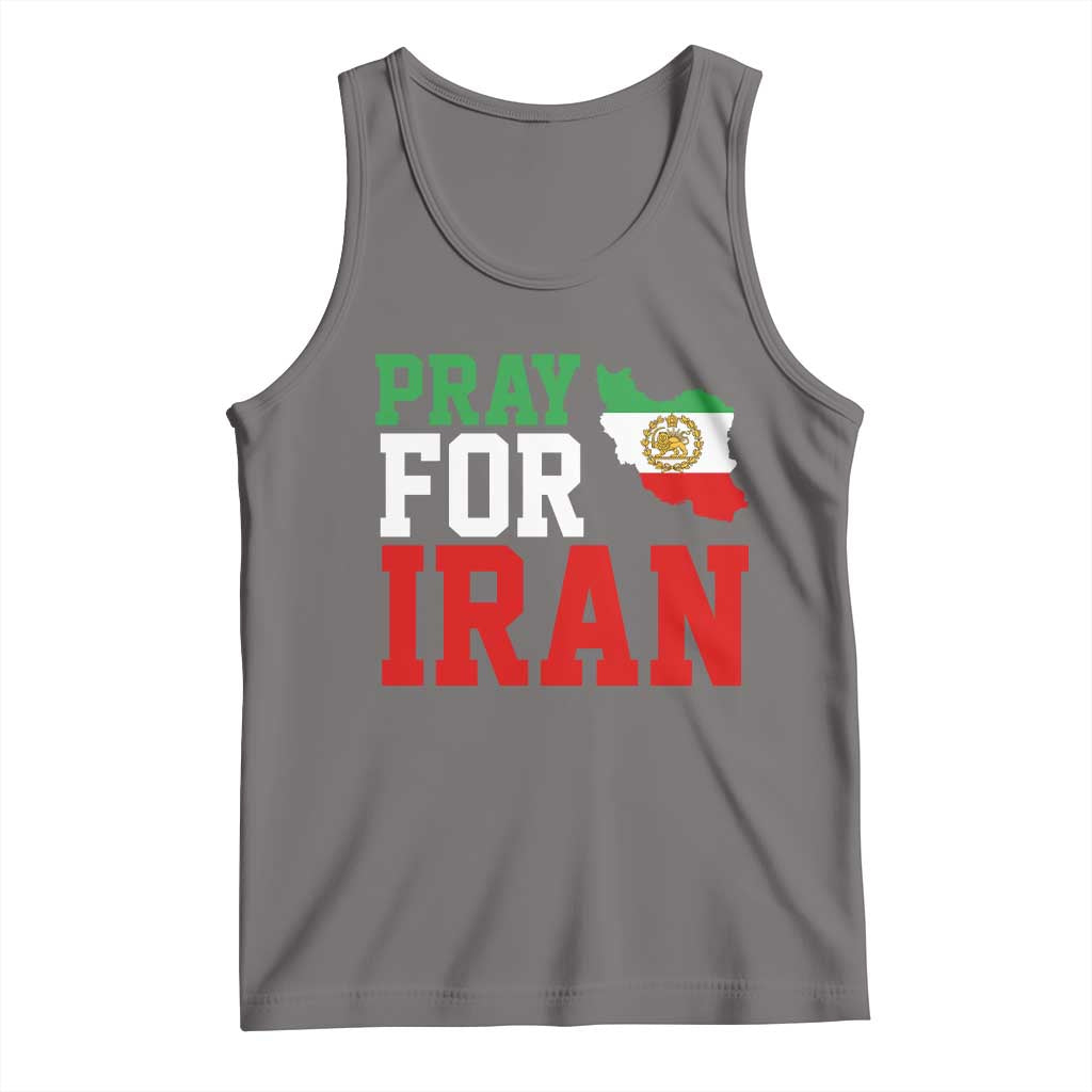 Pray For Iran Tank Top Anti War Protest Apparel Gift TS12 Deep Heather Print Your Wear