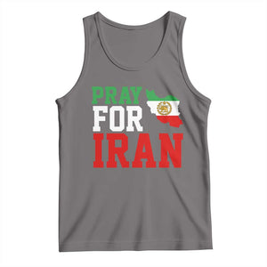Pray For Iran Tank Top Anti War Protest Apparel Gift TS12 Deep Heather Print Your Wear