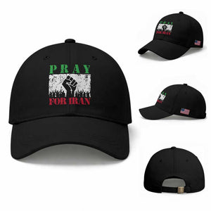 Pray For Iran Baseball Cap Support Iranian People Peace TS12 Baseball Cap Universal Fit Black Print Your Wear