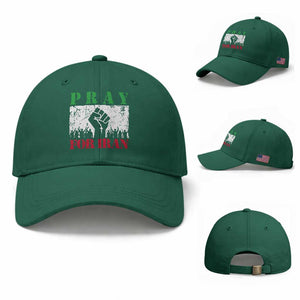 Pray For Iran Baseball Cap Support Iranian People Peace TS12 Baseball Cap Universal Fit Irish Green Print Your Wear