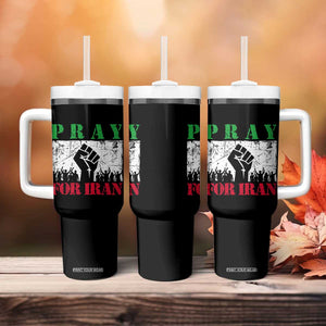 Pray For Iran Tumbler With Handle Support Iranian People Peace TS12 Print Your Wear