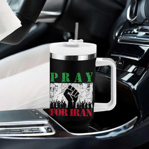 Pray For Iran Tumbler With Handle Support Iranian People Peace TS12 Print Your Wear