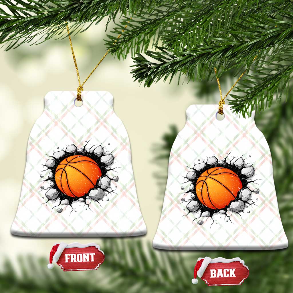 Funny Basketball Bursting Through Wall Ceramic Ornament Sports Fan Gift TS12 Print Your Wear