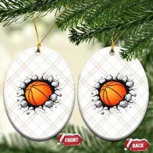 Funny Basketball Bursting Through Wall Ceramic Ornament Sports Fan Gift TS12 Print Your Wear