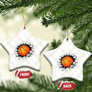Funny Basketball Bursting Through Wall Ceramic Ornament Sports Fan Gift TS12 Print Your Wear