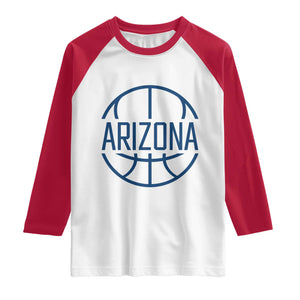 Arizona State Pride Raglan Shirt Grand Canyon State Basketball Gift TS12 White Red Print Your Wear