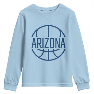 Arizona State Pride Youth Sweatshirt Grand Canyon State Basketball Gift TS12 Light Blue Print Your Wear