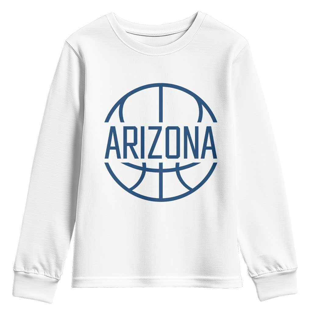 Arizona State Pride Youth Sweatshirt Grand Canyon State Basketball Gift TS12 White Print Your Wear