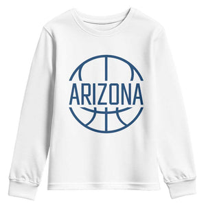 Arizona State Pride Youth Sweatshirt Grand Canyon State Basketball Gift TS12 White Print Your Wear