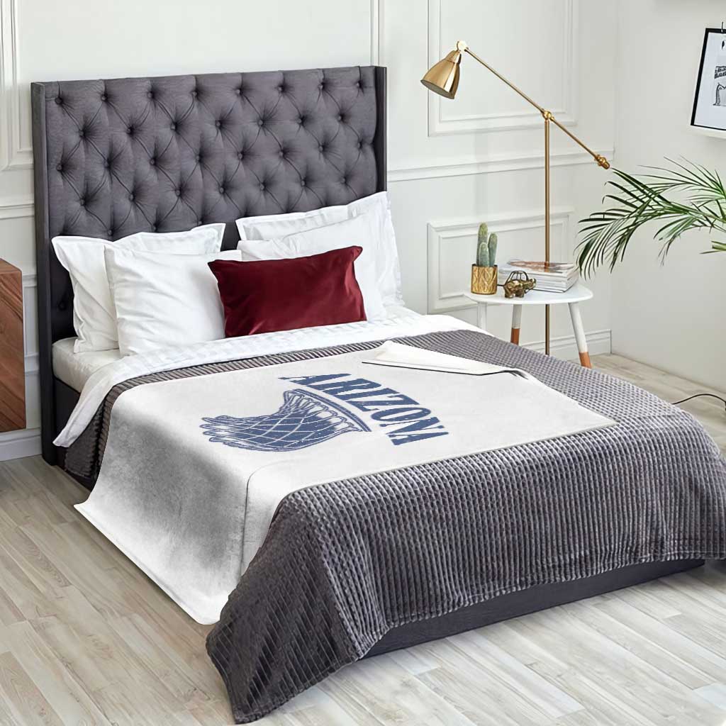 Arizona State Hoops Fan Gift Throw Blanket Basketball Lover TS12 Print Your Wear