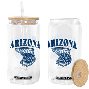 Arizona State Hoops Fan Gift Glass Can Basketball Lover TS12 Print Your Wear