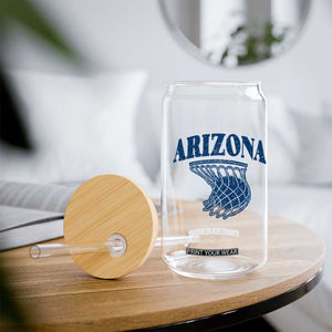 Arizona State Hoops Fan Gift Glass Can Basketball Lover TS12 Print Your Wear