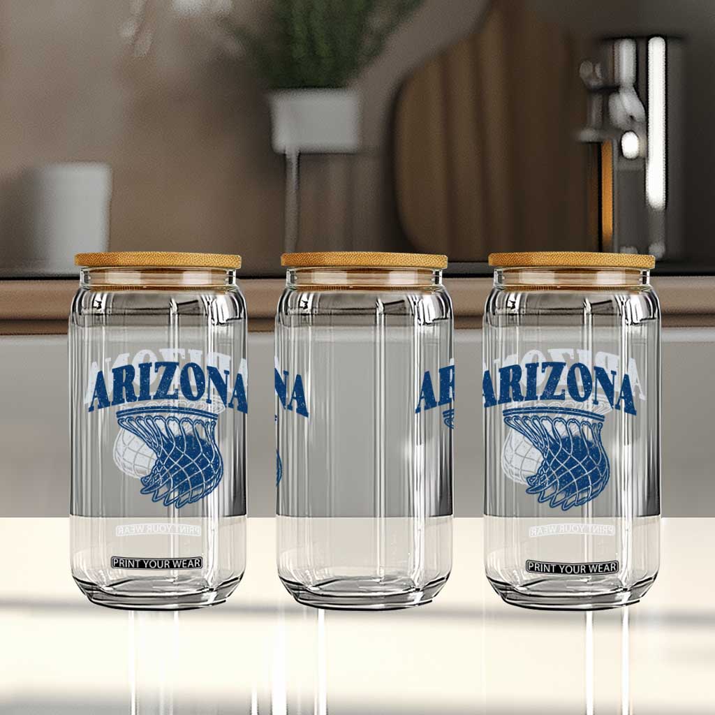 Arizona State Hoops Fan Gift Glass Can Basketball Lover TS12 Print Your Wear