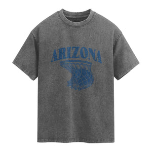 Arizona State Hoops Fan Gift Washed Cotton T-Shirt Basketball Lover
