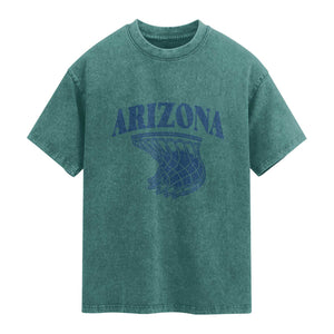 Arizona State Hoops Fan Gift Washed Cotton T-Shirt Basketball Lover