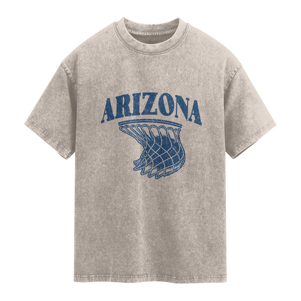 Arizona State Hoops Fan Gift Washed Cotton T-Shirt Basketball Lover