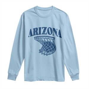 Arizona State Hoops Fan Gift Long Sleeve Shirt Basketball Lover TS12 Light Blue Print Your Wear