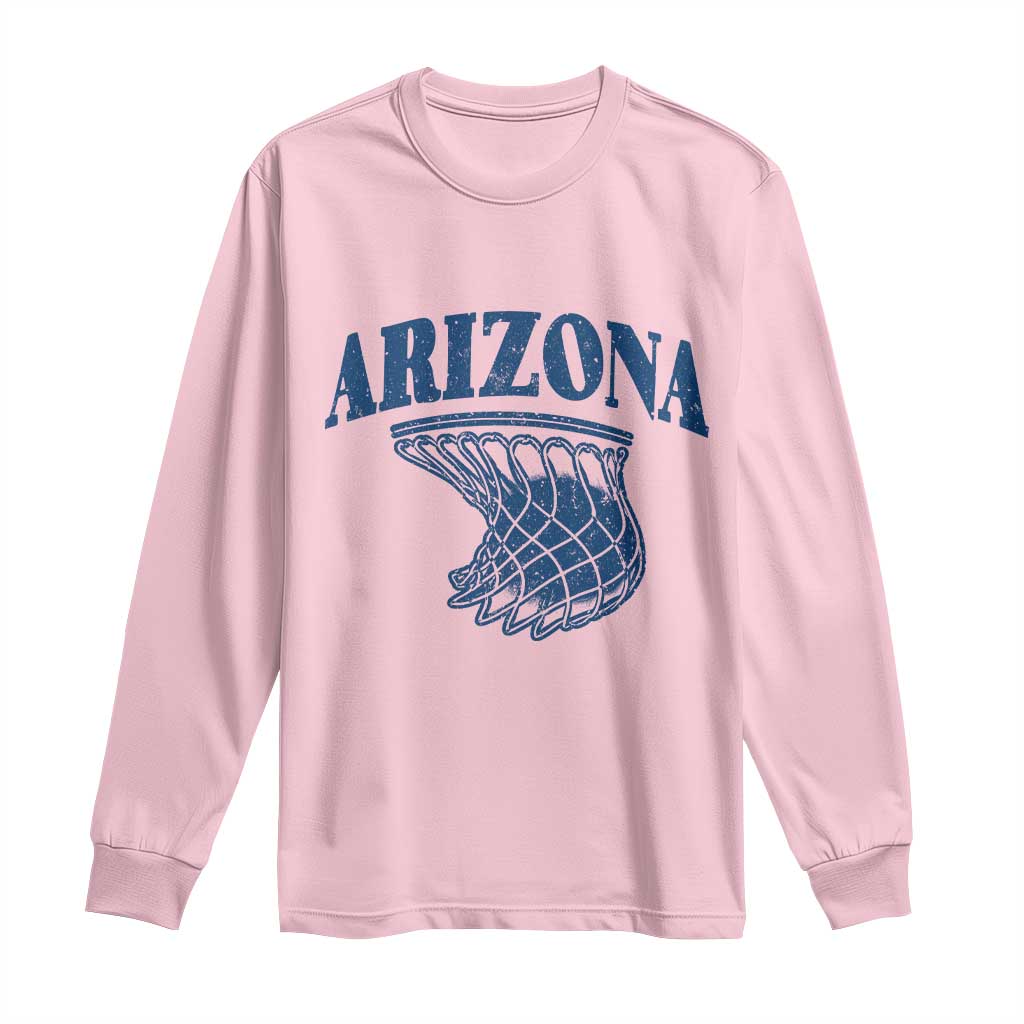Arizona State Hoops Fan Gift Long Sleeve Shirt Basketball Lover TS12 Light Pink Print Your Wear