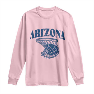 Arizona State Hoops Fan Gift Long Sleeve Shirt Basketball Lover TS12 Light Pink Print Your Wear