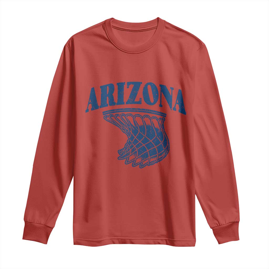 Arizona State Hoops Fan Gift Long Sleeve Shirt Basketball Lover TS12 Red Print Your Wear