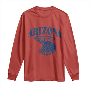 Arizona State Hoops Fan Gift Long Sleeve Shirt Basketball Lover TS12 Red Print Your Wear