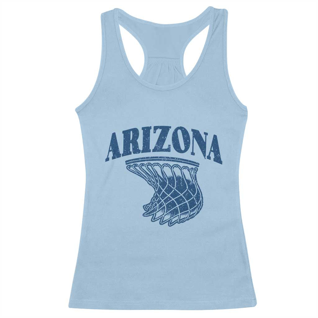 Arizona State Hoops Fan Gift Racerback Tank Top Basketball Lover TS12 Light Blue Print Your Wear