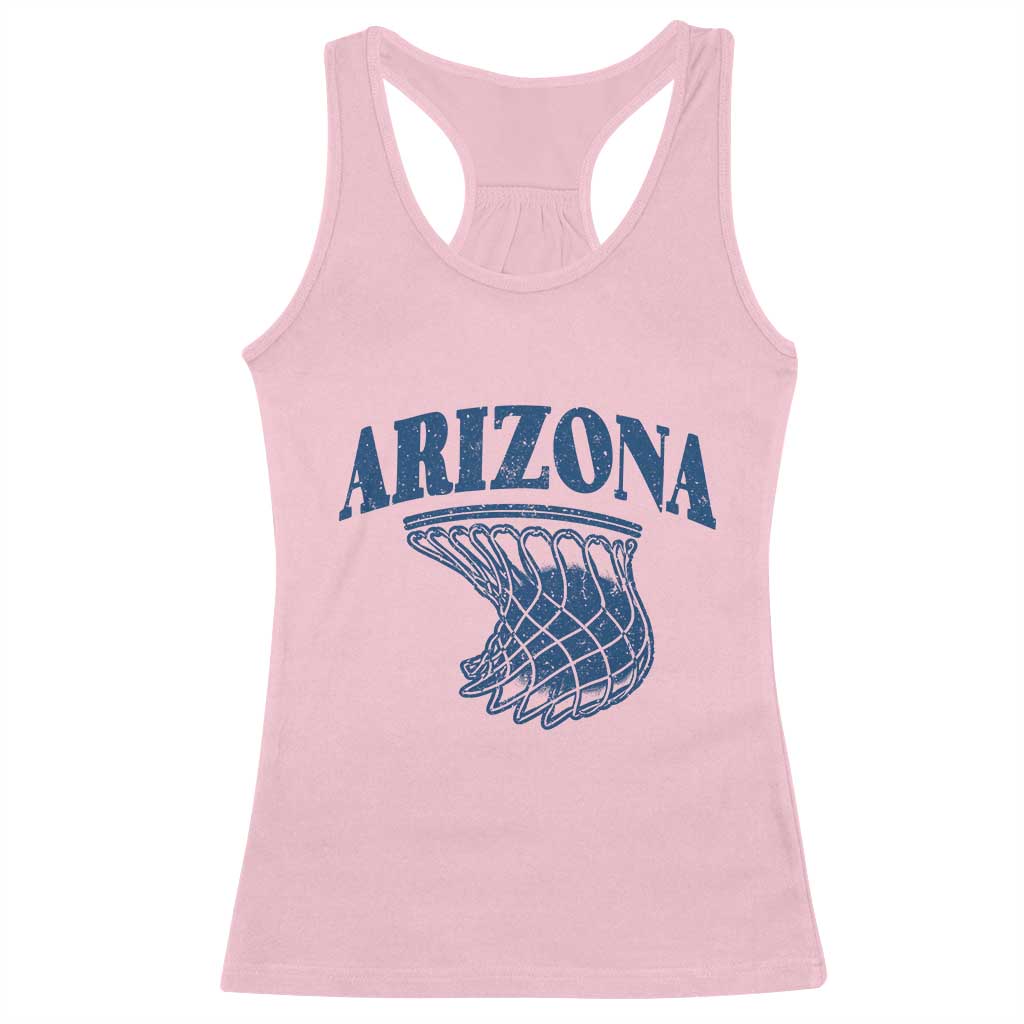 Arizona State Hoops Fan Gift Racerback Tank Top Basketball Lover TS12 Light Pink Print Your Wear