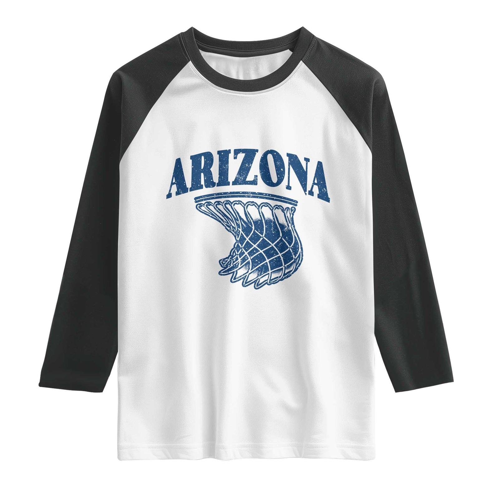Arizona State Hoops Fan Gift Raglan Shirt Basketball Lover TS12 White Black Print Your Wear