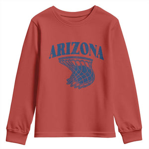 Arizona State Hoops Fan Gift Youth Sweatshirt Basketball Lover TS12 Red Print Your Wear