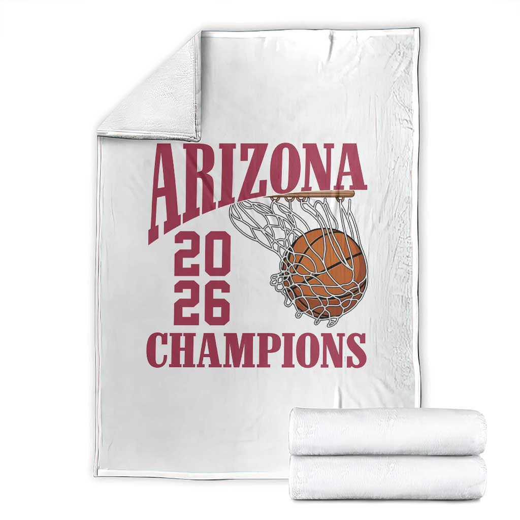 Arizona Champions Throw Blanket Gift For Basketball Fan TS12 White Print Your Wear