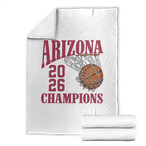 Arizona Champions Throw Blanket Gift For Basketball Fan TS12 White Print Your Wear