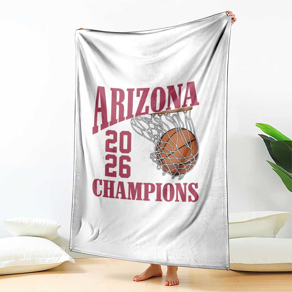 Arizona Champions Throw Blanket Gift For Basketball Fan TS12 Print Your Wear