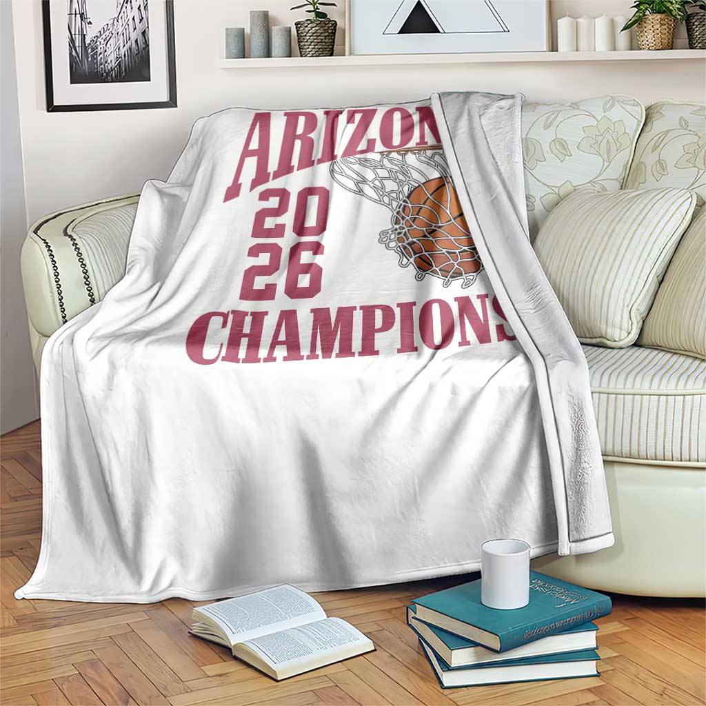 Arizona Champions Throw Blanket Gift For Basketball Fan TS12 Print Your Wear
