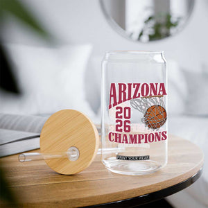 Arizona Champions Glass Can Gift For Basketball Fan TS12 Print Your Wear
