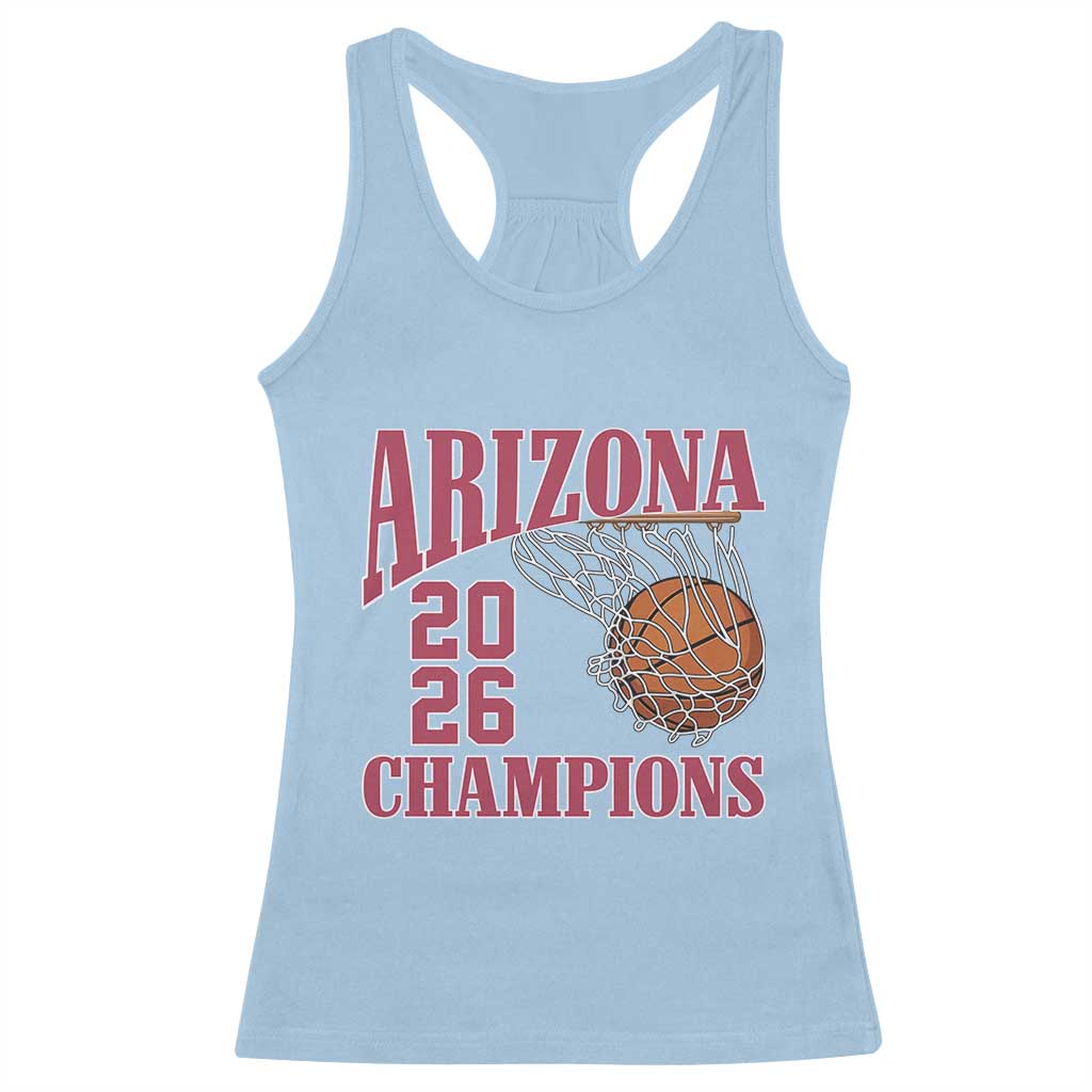 Arizona Champions Racerback Tank Top Gift For Basketball Fan TS12 Light Blue Print Your Wear