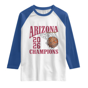 Arizona Champions Raglan Shirt Gift For Basketball Fan TS12 White Royal Print Your Wear